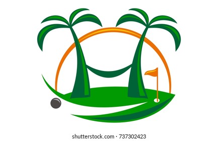 Golf on beach 