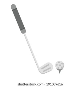 golf on white background 