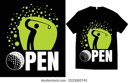 Golf open tshirt design golf play