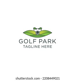 Golf park logo icon vector image