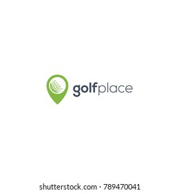 Golf Place logo. Golf logo vector