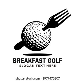 golf play logo design vector
