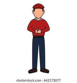 golf player avatar character