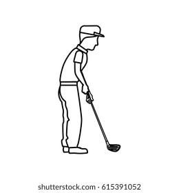golf player avatar icon