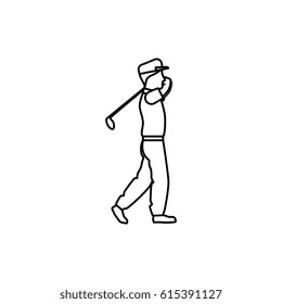 golf player avatar icon