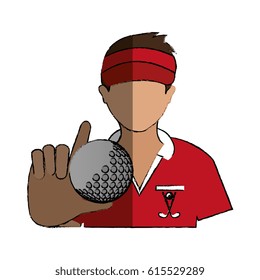golf player avatar icon