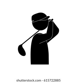 golf player avatar icon