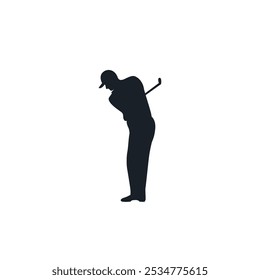 Golf player flat vector design