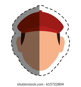 golf player head avatar icon