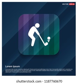 Golf Player Icon - Free vector icon