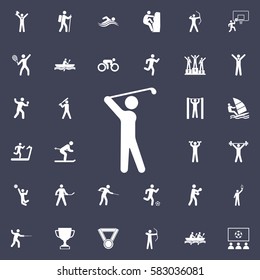 Golf Player icon. Sport icons universal set for web and mobile