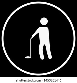 Golf Player icon for your project
