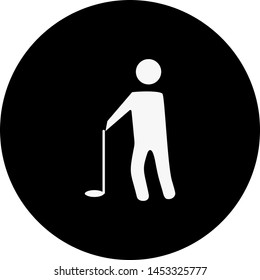 Golf Player icon for your project
