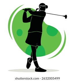 Jugador de golf Ilustración Imagen Victore