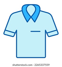 Golf player short sleeve t-shirt - icon, illustration on white background, similar style