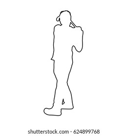 golf player silhouette icon