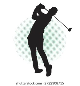 Jugador de golf silueta Vector ilustración de stock silueta de golf