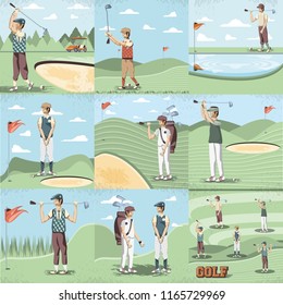 golf player women in the course