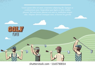golf players in the course