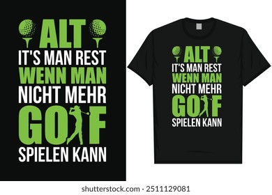 Golf jugando golf amantes golfista golf tipografía gráficos diseño de camiseta