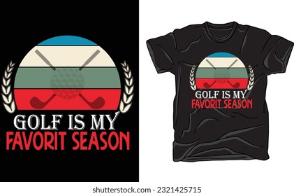 golf playing t shirt design