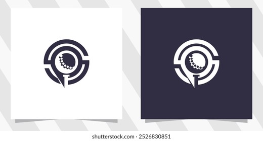 Vector de diseño de logotipo de Golf Point