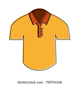 Golf polo shirt icon vector illustration graphic design