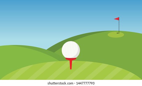 Golf poster design. Golf vector. background. free space for text. copy space.