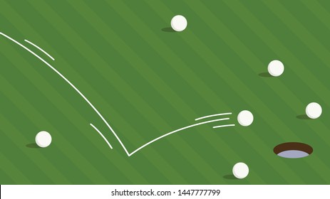 Golf poster design. Golf vector. background. free space for text. copy space.