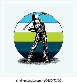 Golf Quotes Illustration Graphic design