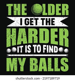 Citas de golf que dicen diseño de camisetas, elementos de vectores de golfer.