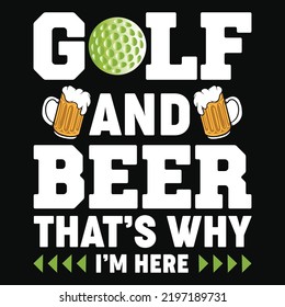 Golf Quotes Saying T-Shirt Design, Golfer Vector elements.