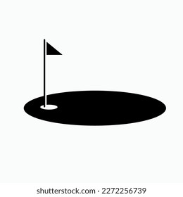 Golf Range Icon. Sport Fields Symbol.     