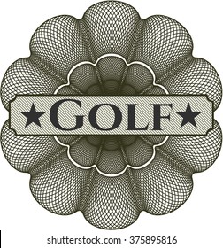 Golf rosette