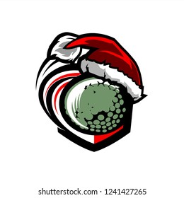 Golf Santa Badge
