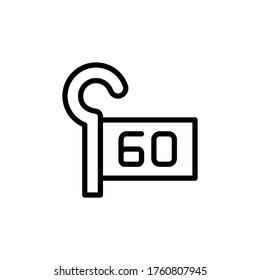 Golf, score, table concept line icon. Simple element illustration. Golf, score, table concept outline symbol design from golf set. Can be used for web and mobile