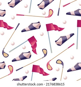 Golf seamless cover wrapping pattern concept design element illustration