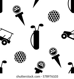 Golf seamless pattern. 