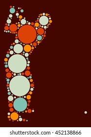 golf shape vector design by color point