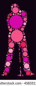 golf shape vector design by color point
