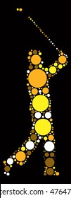 golf shape vector design by color point