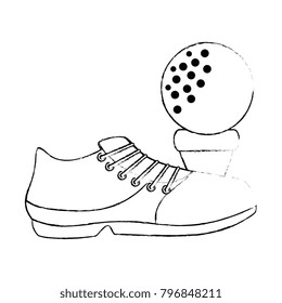 golf shoe accessory with ball