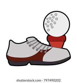 golf shoe accessory with ball