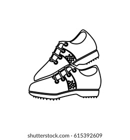 golf shoes isolated icon