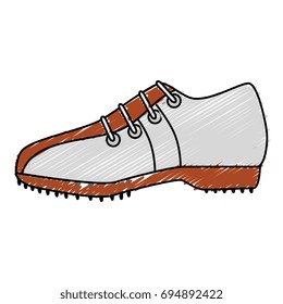 golf shoes isolated icon