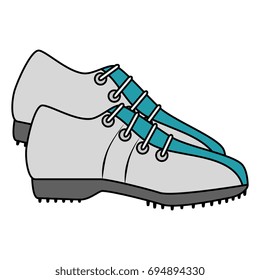 golf shoes isolated icon