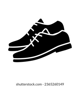 Golf shoes solid icon, golf concept, Golfer boots sign on white background, shoes icon in glyph style for mobile concept and web design. Vector graphics