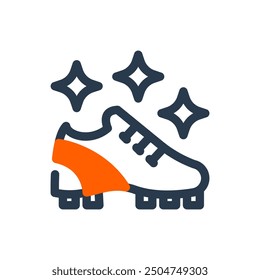 Golf Shoes Vector Icon Illustration