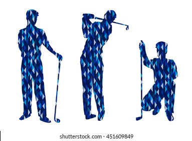 Golf, Silhouette, Cut Out, Golf Swing, Computer Icon