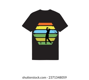 Golf Silhouette t-shirt design 2024